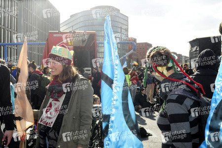 Extinction Rebellion Protestaktion in Berlin