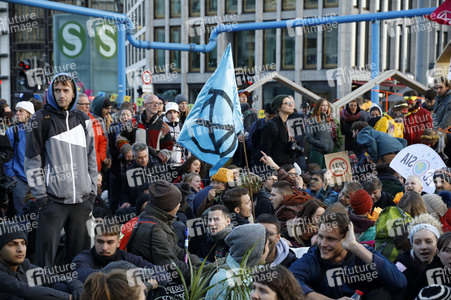 Extinction Rebellion Protestaktion in Berlin
