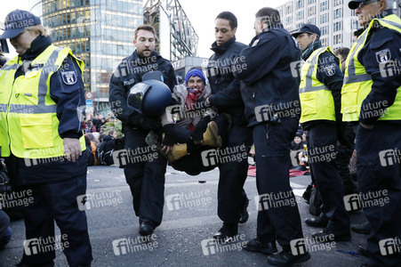 Extinction Rebellion Protestaktion in Berlin