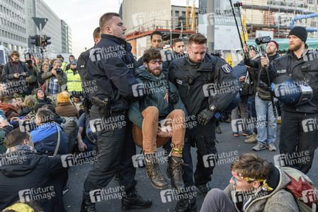 Extinction Rebellion Protestaktion in Berlin