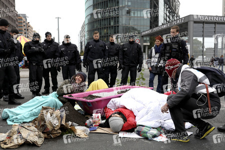 Extinction Rebellion Protestaktion in Berlin