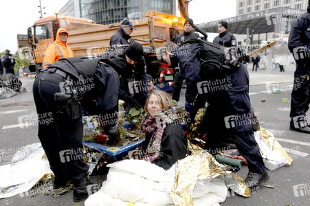 Extinction Rebellion Protestaktion in Berlin