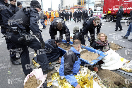 Extinction Rebellion Protestaktion in Berlin