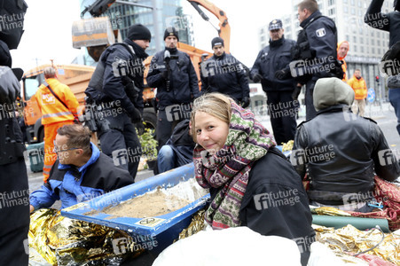 Extinction Rebellion Protestaktion in Berlin