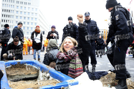Extinction Rebellion Protestaktion in Berlin