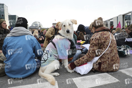 Extinction Rebellion Protestaktion in Berlin