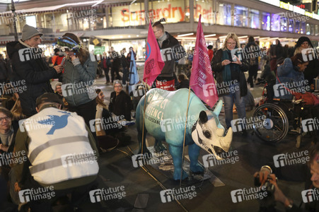 Extinction Rebellion Protestaktion in Berlin