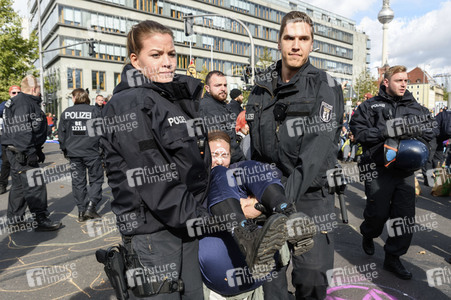 Extinction Rebellion Protestaktion in Berlin