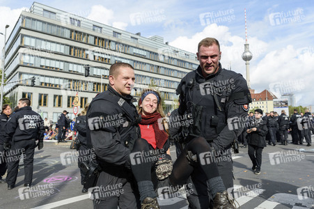 Extinction Rebellion Protestaktion in Berlin