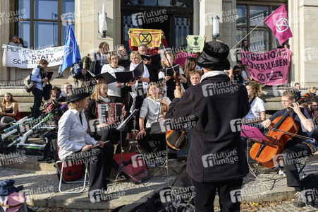Extinction Rebellion Protestaktion in Berlin