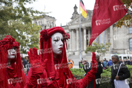 Extinction Rebellion Protestaktion in Berlin