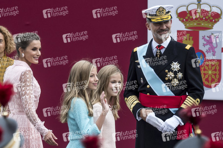 Militärparade zum spanischen Nationalfeiertag in Madrid