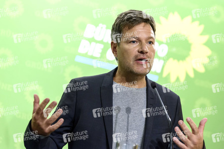 Pressekonferenzder Grünen in Berlin