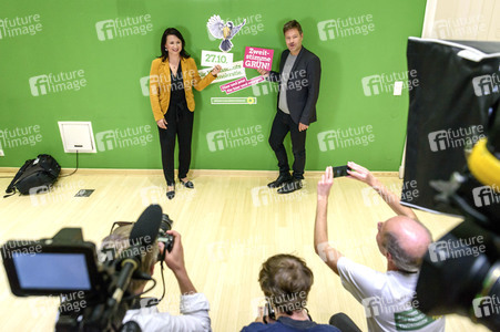 Pressekonferenzder Grünen in Berlin