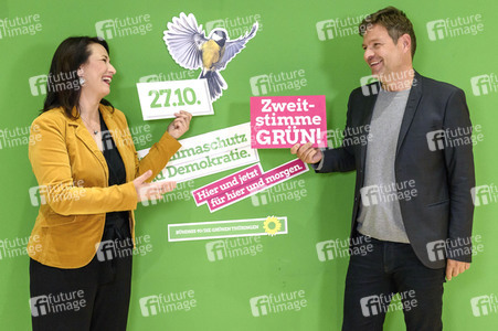 Pressekonferenzder Grünen in Berlin