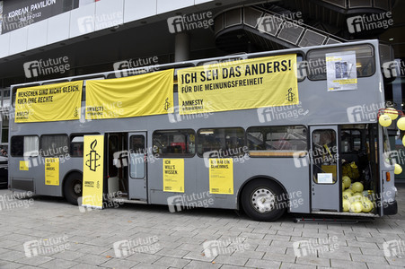 Mahnwache FreeHongKong auf der Frankfurter Buchmesse 2019