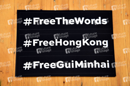 Mahnwache FreeHongKong auf der Frankfurter Buchmesse 2019