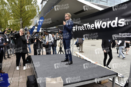 Mahnwache FreeHongKong auf der Frankfurter Buchmesse 2019