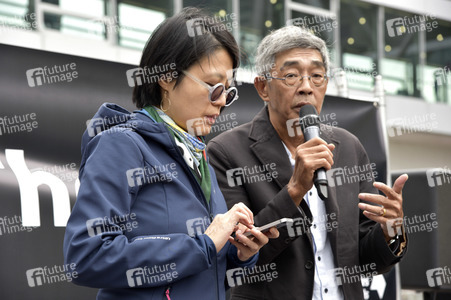 Mahnwache FreeHongKong auf der Frankfurter Buchmesse 2019