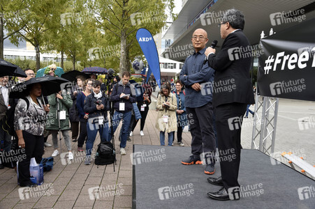 Mahnwache FreeHongKong auf der Frankfurter Buchmesse 2019
