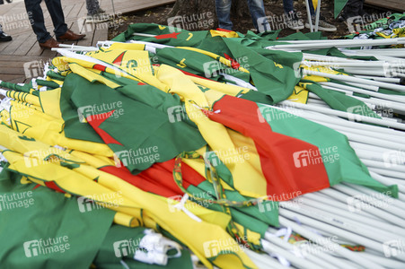 Demonstration gegen die türkische Militär-Offensive in Nordsyrien in Köln