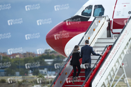 Abflug der spanischen Royals nach Japan in Madrid