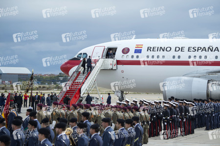 Abflug der spanischen Royals nach Japan in Madrid