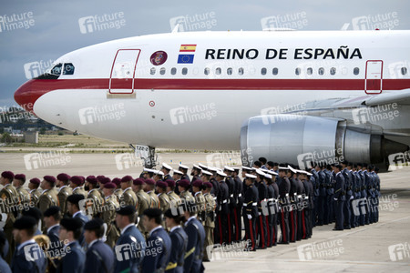 Abflug der spanischen Royals nach Japan in Madrid