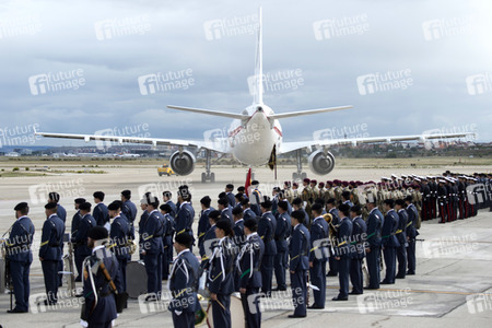 Abflug der spanischen Royals nach Japan in Madrid