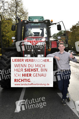 Protest gegen Agrarpolitik in Berlin