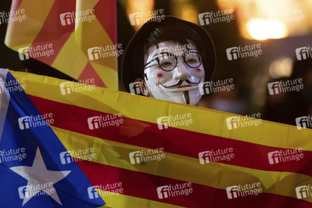 Solidaritätsdemo für Katalonien in Hongkong