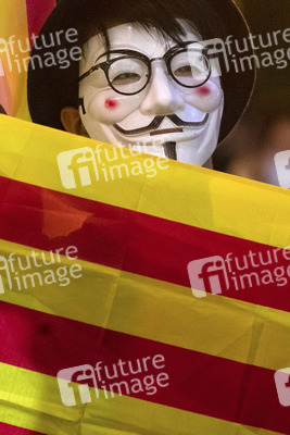 Solidaritätsdemo für Katalonien in Hongkong