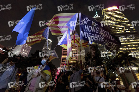 Solidaritätsdemo für Katalonien in Hongkong