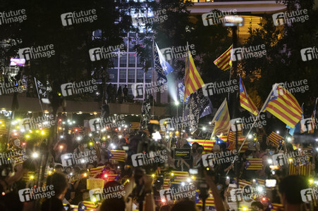 Solidaritätsdemo für Katalonien in Hongkong