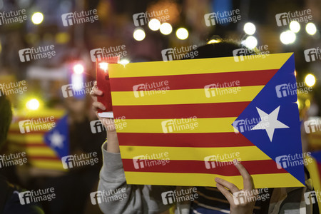 Solidaritätsdemo für Katalonien in Hongkong