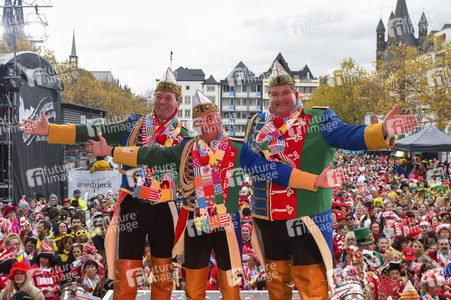 Karnevalsauftakt 2019 in Köln