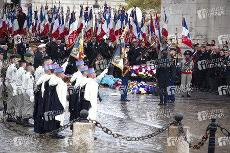 101. Jahrfeier des Waffenstillstands von 1918 in Paris