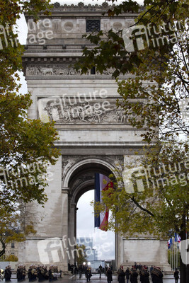 101. Jahrfeier des Waffenstillstands von 1918 in Paris