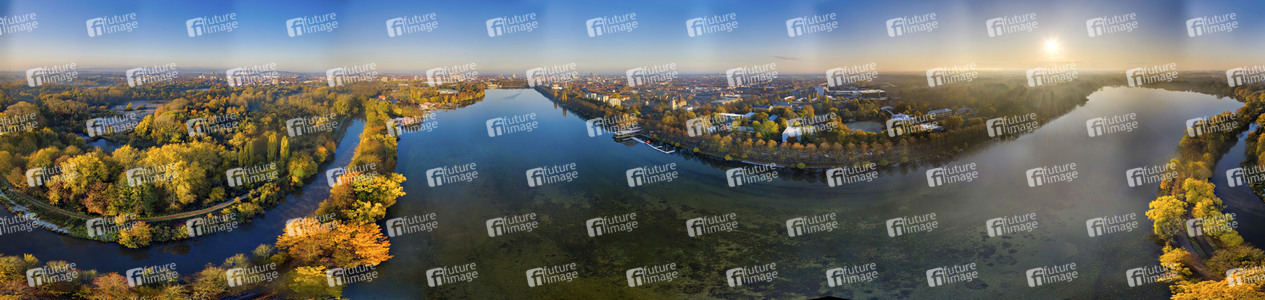 Luftbild vom Maschsee in Hannover