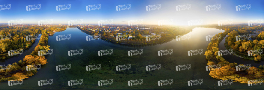 Luftbild vom Maschsee in Hannover