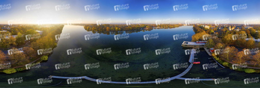 Luftbild vom Maschsee in Hannover