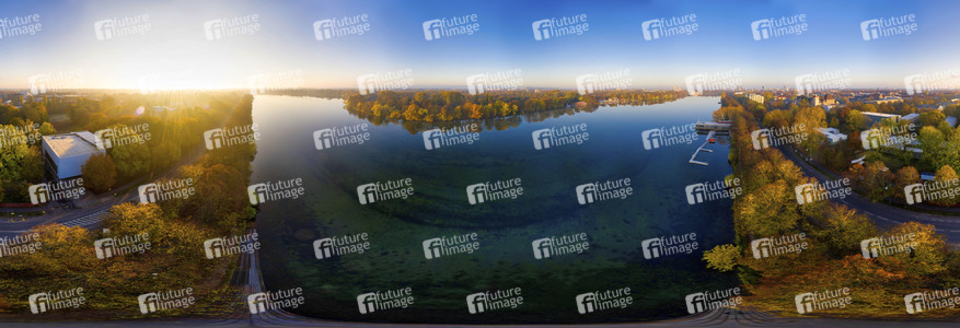 Luftbild vom Maschsee in Hannover