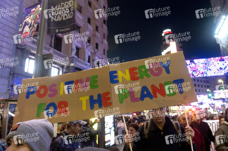 Klimademo am Rande der UN-Klimakonferenz in Madrid