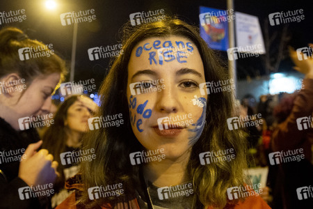 Klimademo am Rande der UN-Klimakonferenz in Madrid
