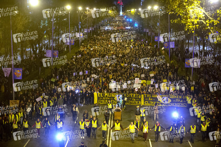 Klimademo am Rande der UN-Klimakonferenz in Madrid