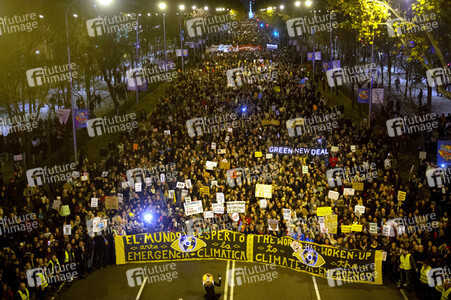 Klimademo am Rande der UN-Klimakonferenz in Madrid