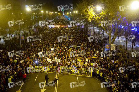 Klimademo am Rande der UN-Klimakonferenz in Madrid