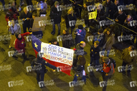 Klimademo am Rande der UN-Klimakonferenz in Madrid