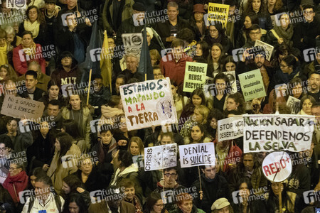 Klimademo am Rande der UN-Klimakonferenz in Madrid