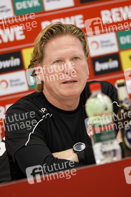 Pressekonferenz des 1. FC Köln in Köln